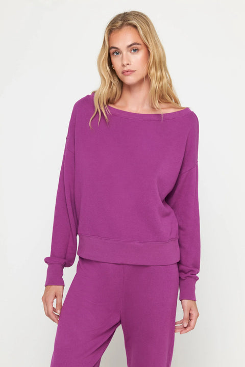 La Vida Off Shoulder Sweatshirt