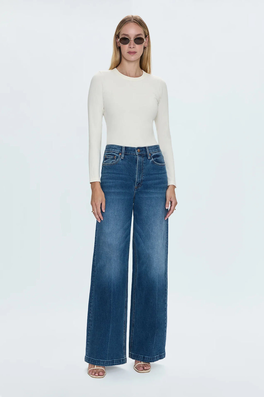 Lana High-Rise Ultra Wide Leg Jeans Cider