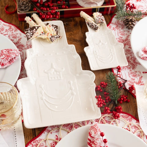 White Nutcracker Platter