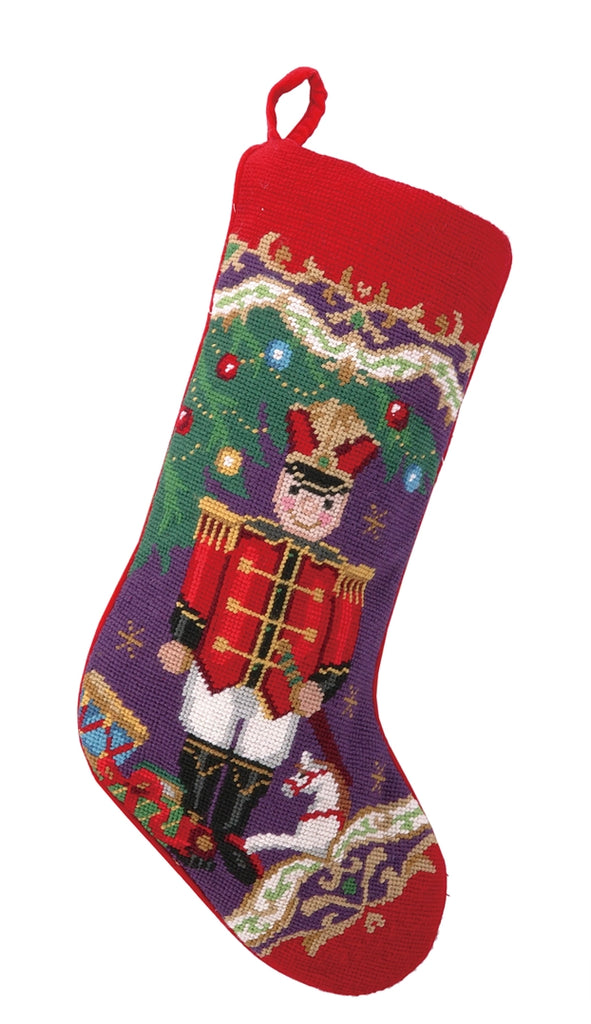 Christmas Soldier Needlepoint Stocking