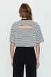 Mae Tee Black & White Stripe