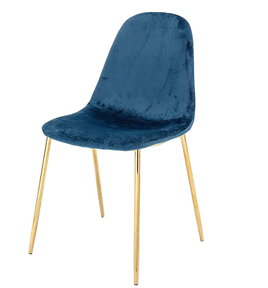 Teal and best sale gold desk chair